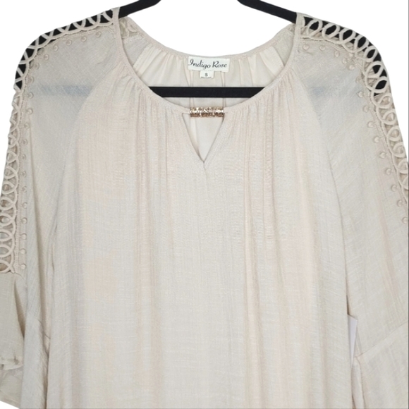 Indigo Rose Women S Vanilla Girl Coastal Crochet Lace Dress NEW NWT - Picture 5 of 16